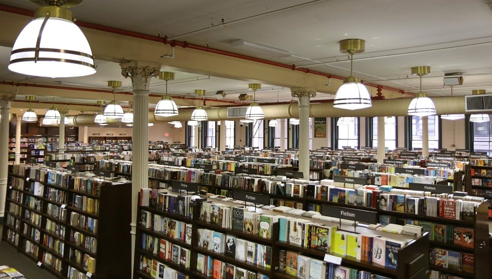 Inside Barnes and Noble store.