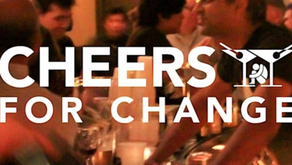A poster promoting the Cheers for Change Safe Harbor fundraiser March 13.