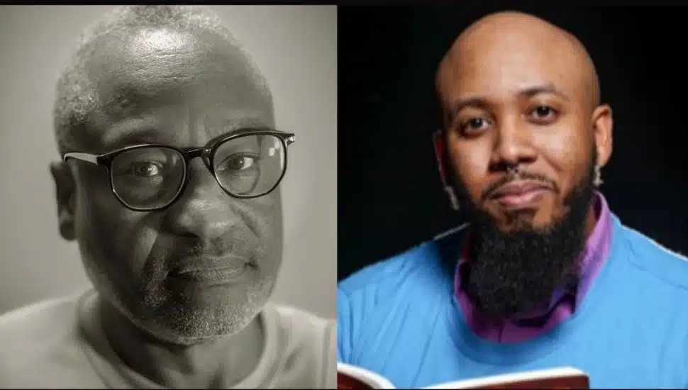 From Left: Photographer and Swarthmore College Professor Ron Tarver; Dr. Durrell M. Callier.