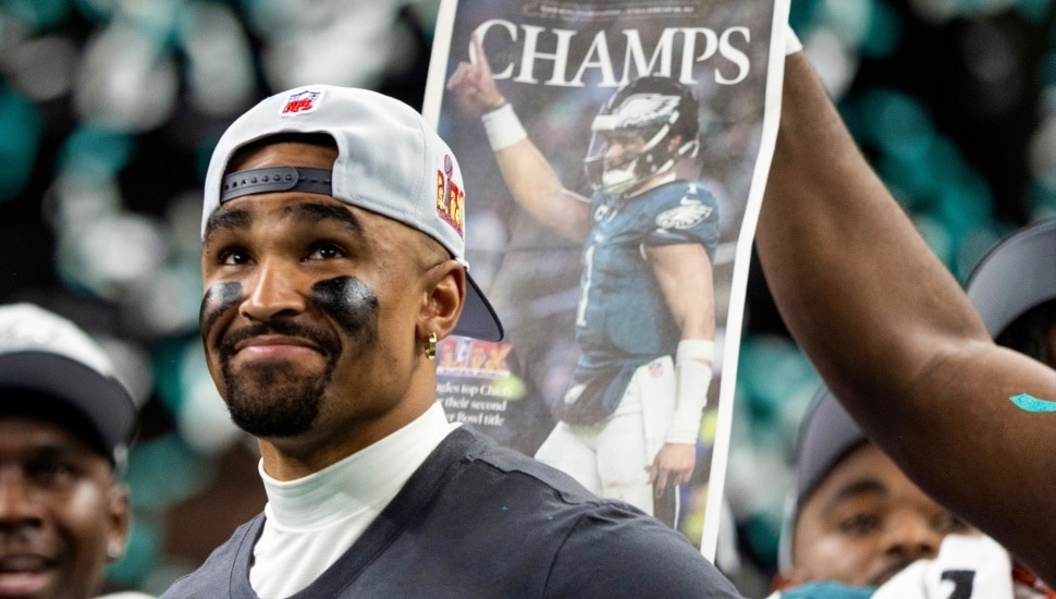 Philadelphia Eagles right after winning Super Bowl.