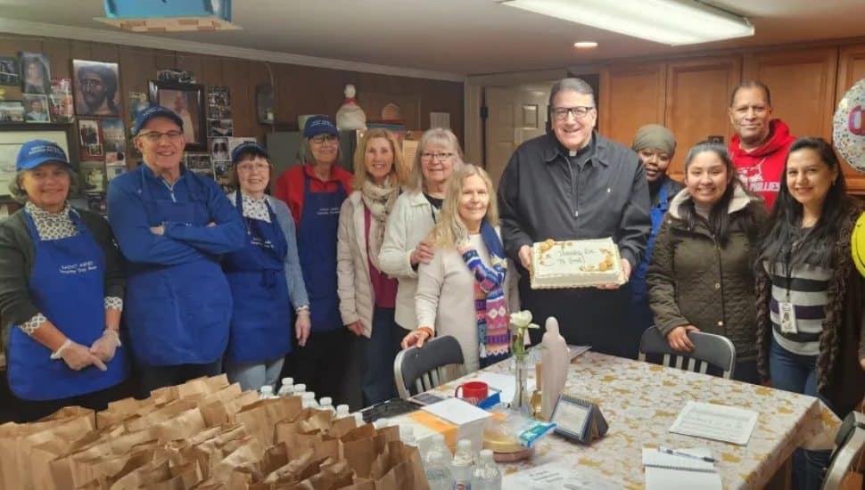 Saint Agnes Church members celebrate the partnership.