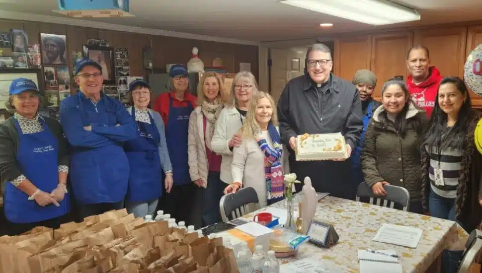 Saint Agnes Church members celebrate the partnership.