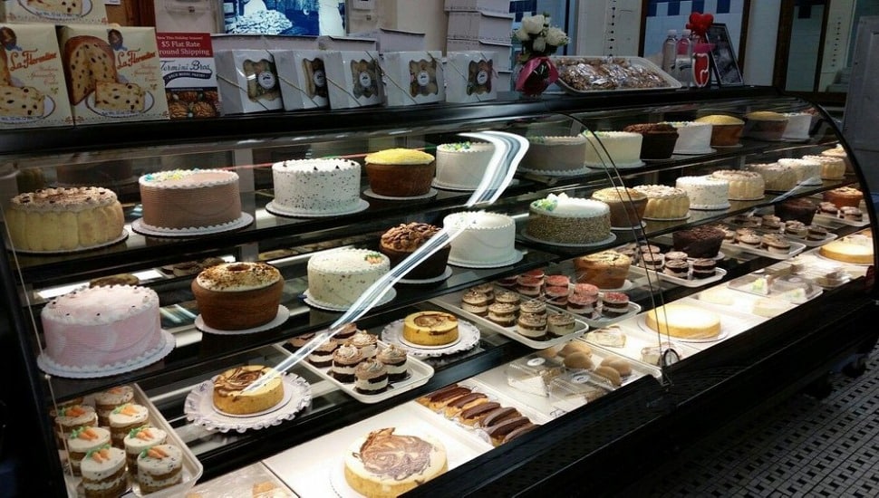 Termini Bros full bakery case.