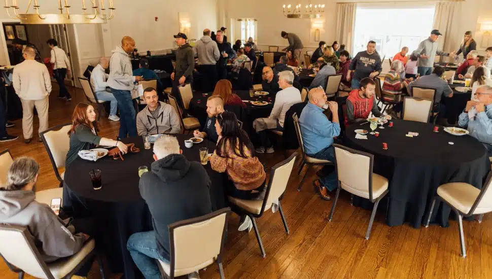 A room full of players enjoyed this year's Family Service of Chester County's Charity Poker Tournament.