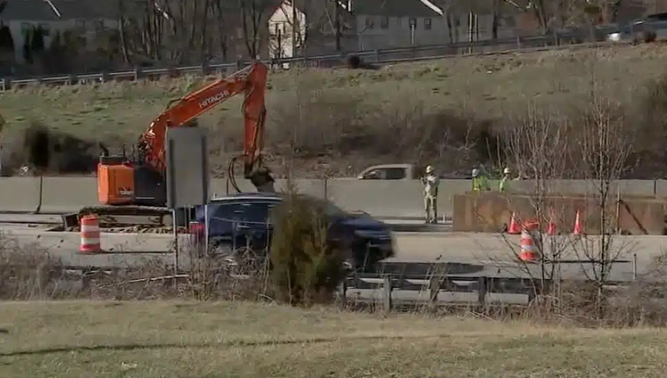 View of Route 30 construction.