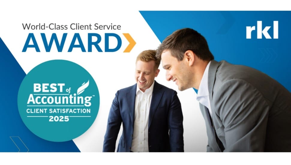 Graphic promoting accounting award.