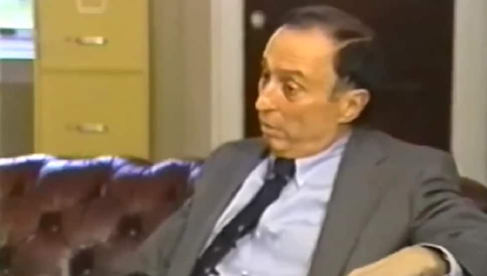 Vincent Salandria sitting on couch.