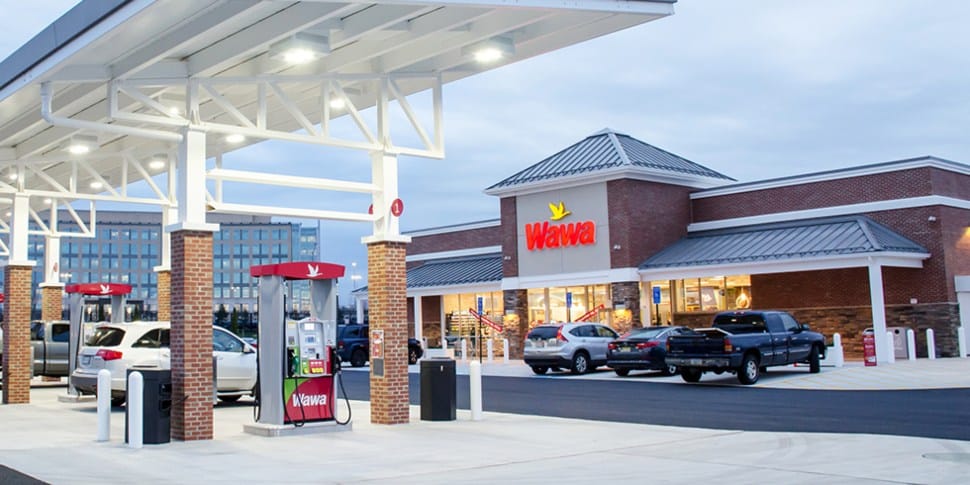 Wawa gas station.
