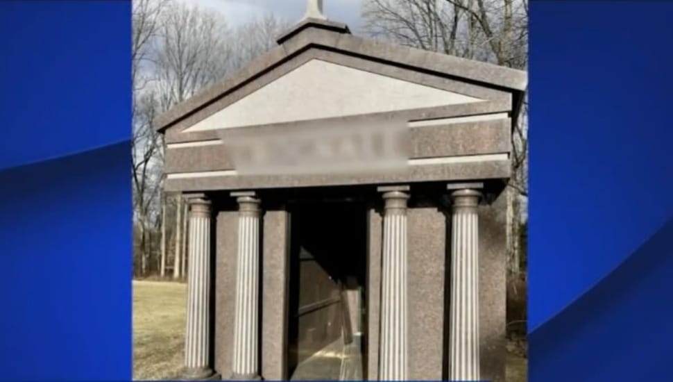 Mausoleum without door.