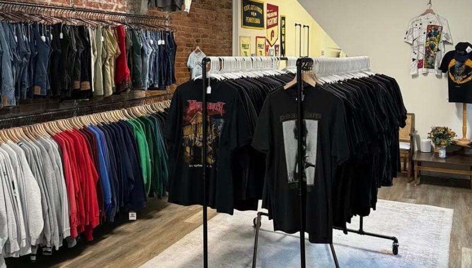 Forbidden Closet store with clothes on racks.
