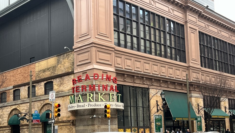 Outside the Reading Terminal Market.