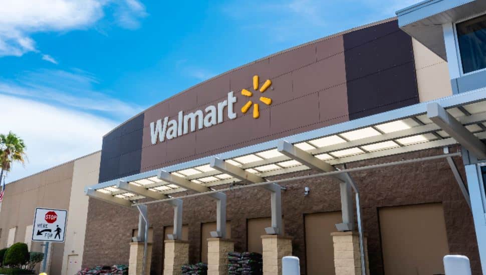 Walmart entrance.