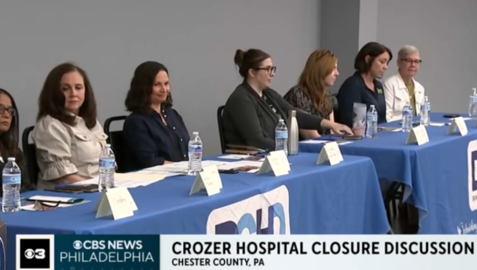 Discussion panel of health department workers.