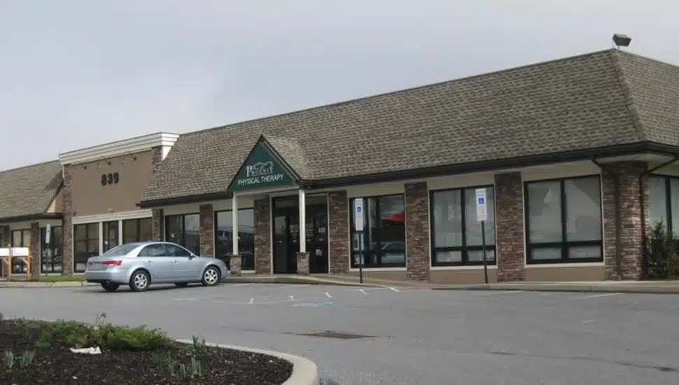 Available commercial space in strip mall.