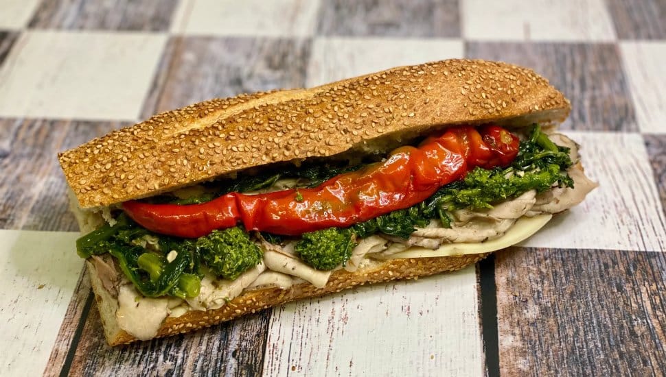 Hoagie sandwich.