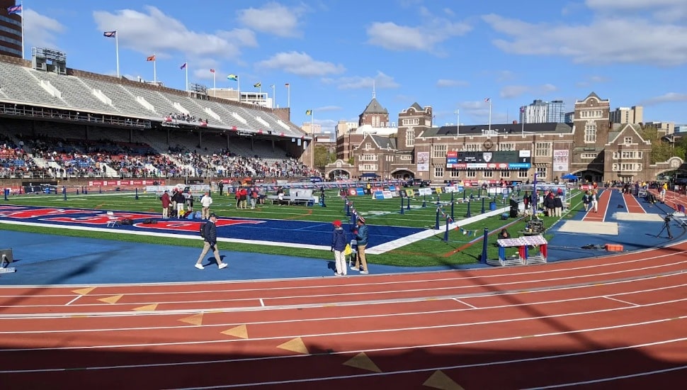 Franklin Field on a busy event day.