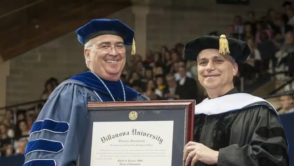 Rev. Donohue with Robert Prevost.
