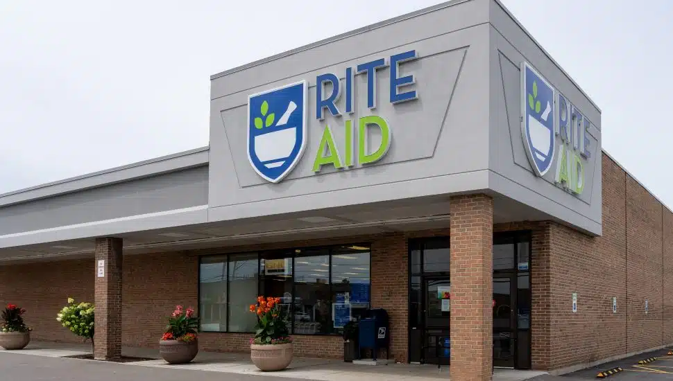 Rite Aid store with parking lot.