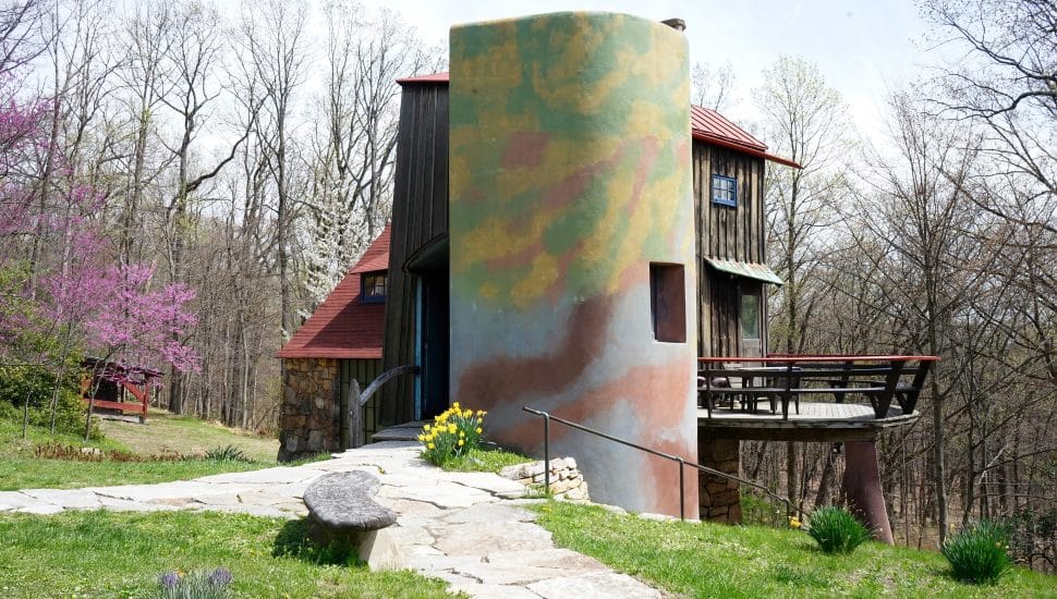 Wharton Esherick Museum outside in the spring.