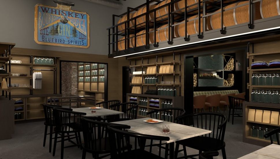 Bluebird Distilling rendering of expansion.