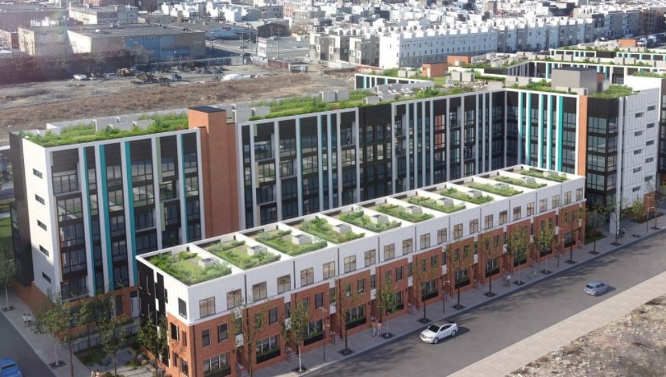 Housing units rendering.