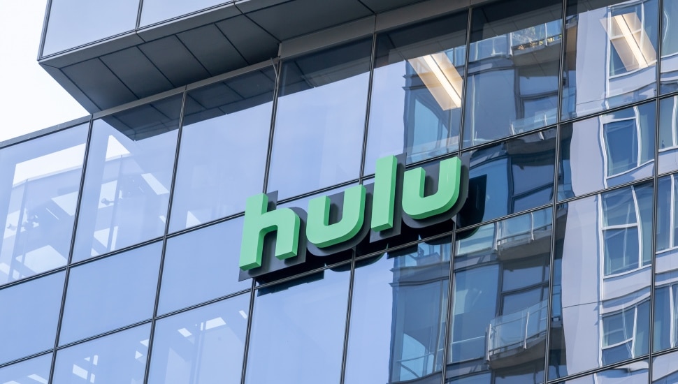 Hulu sign on building