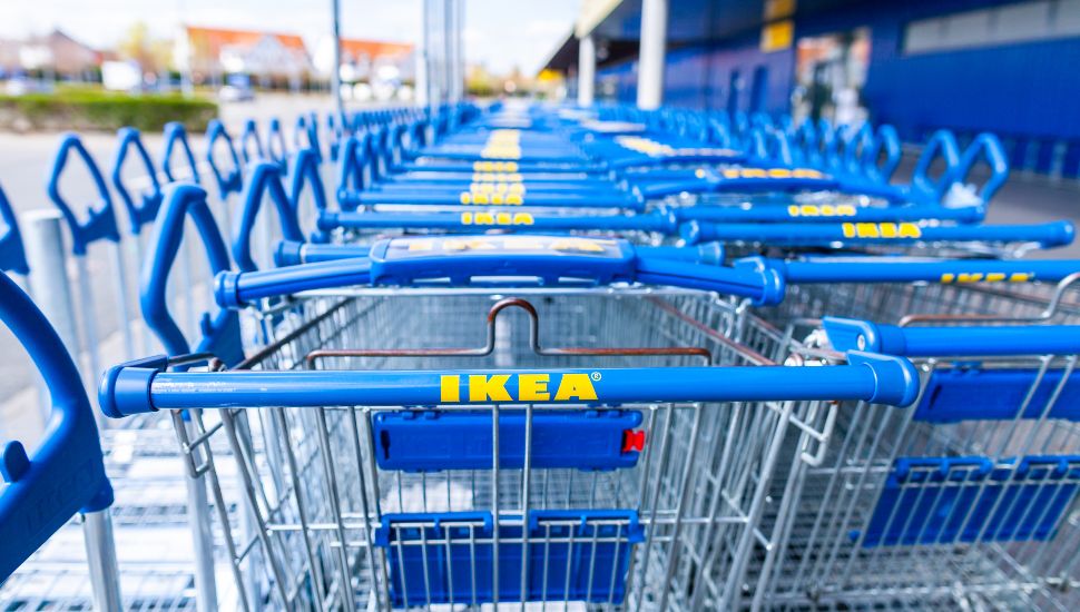 IKEA shopping carts.