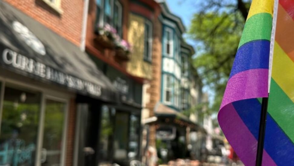 Kennett Square with Pride Flag
