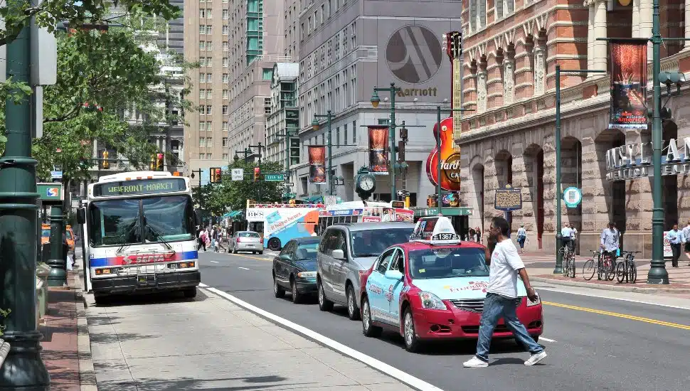 People commuting to Philadelphia.
