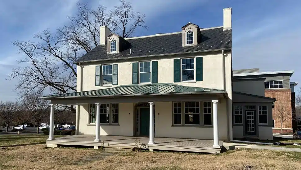 The exterior of the Pines, the home of historic abolitionist Bartholomew Fussell.