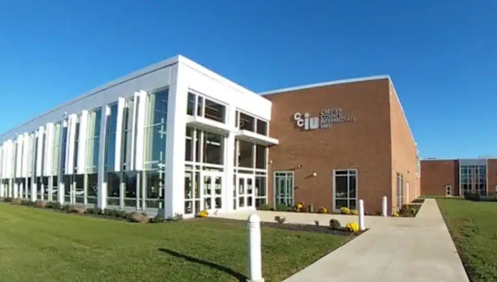 The exterior of Chester County Technical College High School's Pickering campus in Phoenixville.