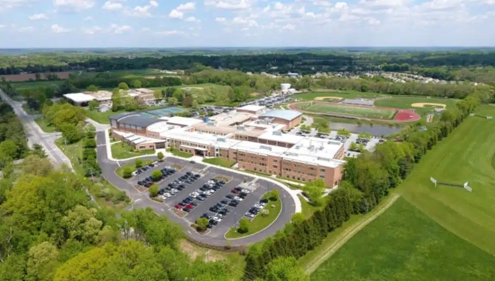 The exterior of Unionville High School.