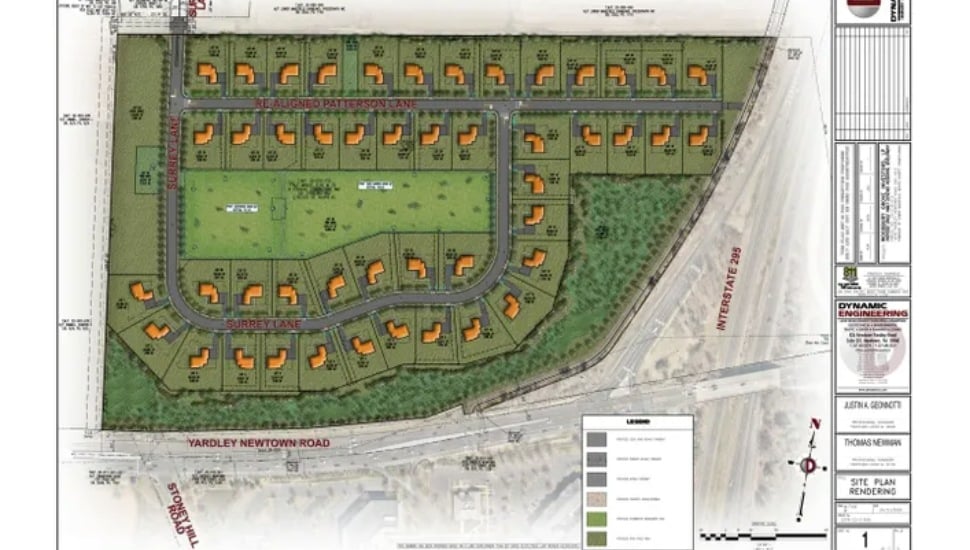 Wright Farm development rendering.