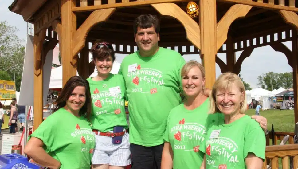 Event staff at the 2013 Coatesville Strawberry Festival.