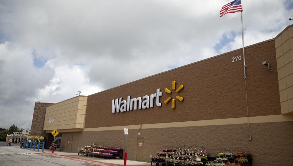The exterior of Walmart's Elverson location.