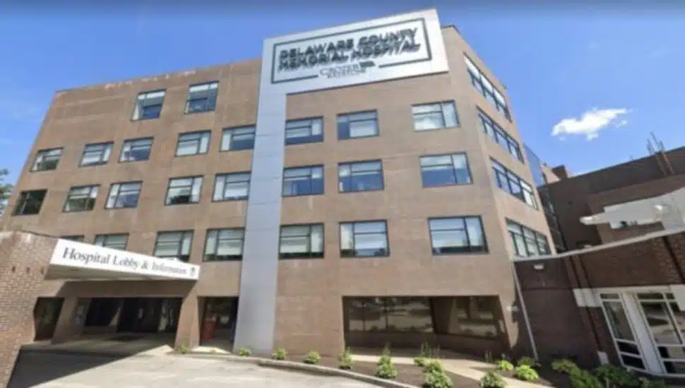 Delaware County Memorial Hospital building.
