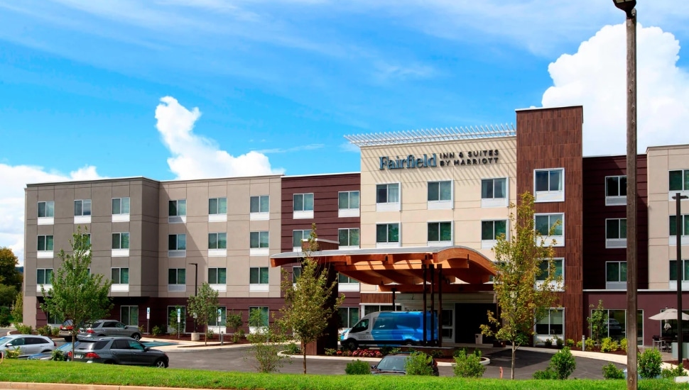 The exterior of the Fairfield Inn & Suites location in Berwyn.