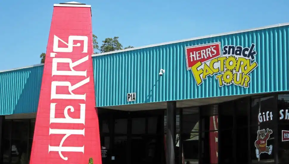 The exterior of the Herr's Factory in Nottingham.