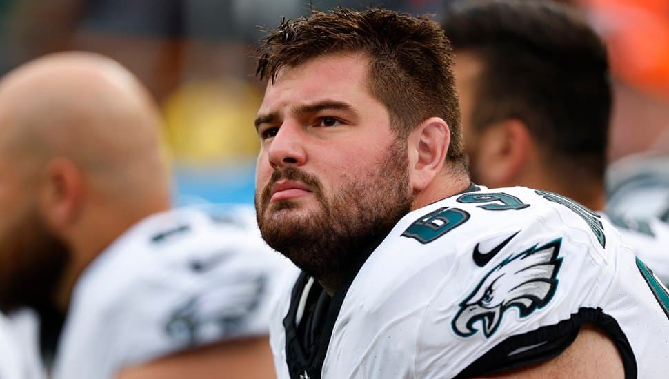 Philadelphia Eagles left guard Landon Dickerson.