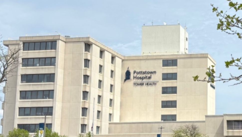 Outside of Pottstown Hospital.