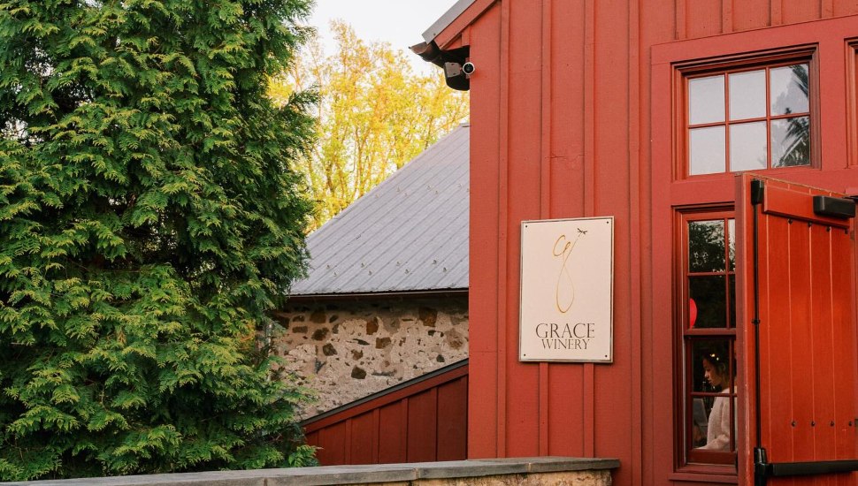 The Inn at Grace Winery tasting room.