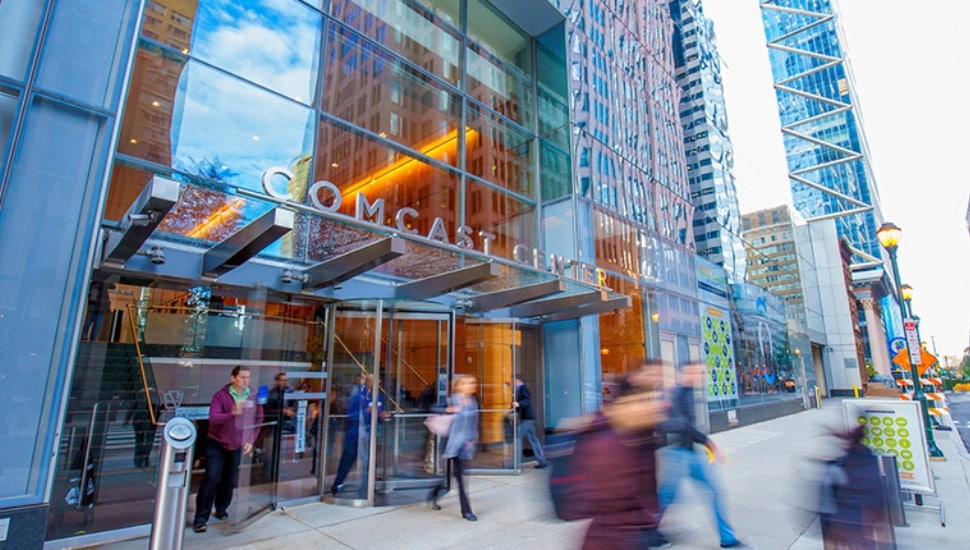 Comcast Center entrance.