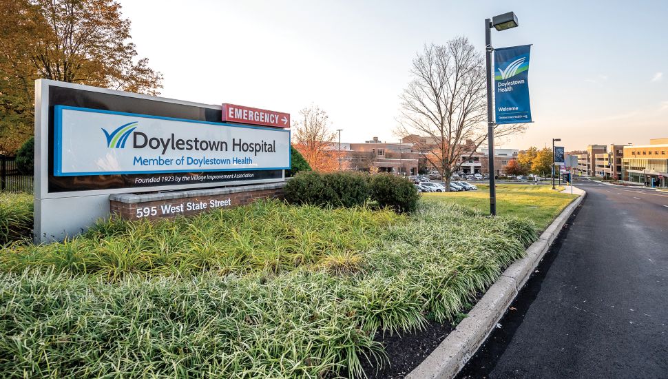 Doylestown Health hospital sign.