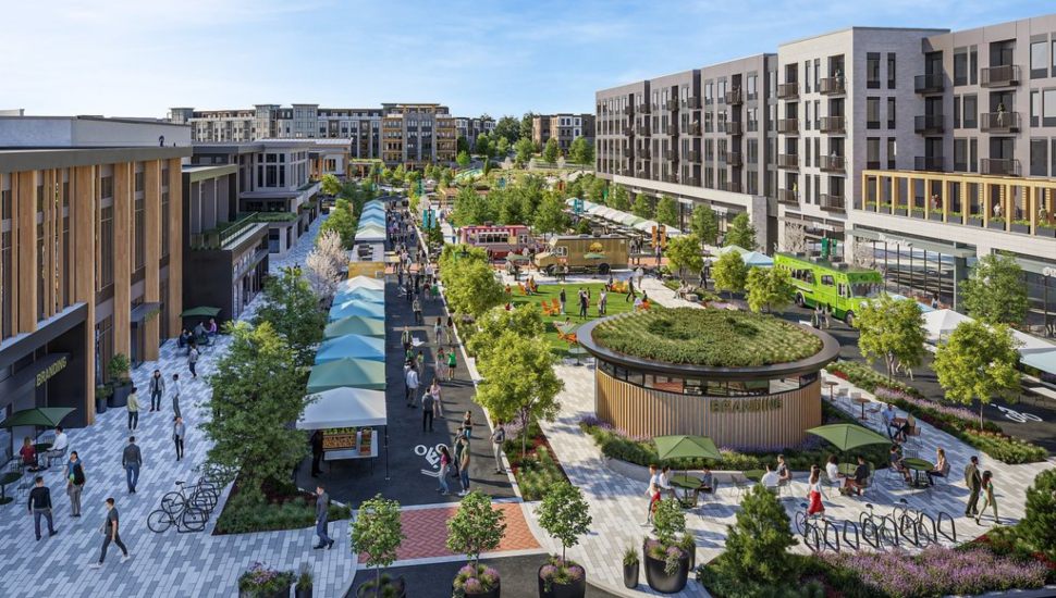 Exton Mall plan rendering.