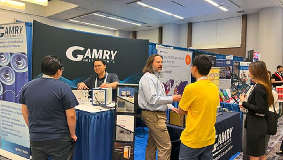 Gamry Instruments at a conference.