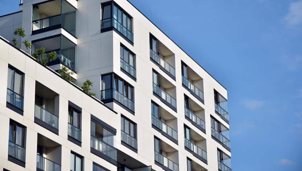 High rise apartment.