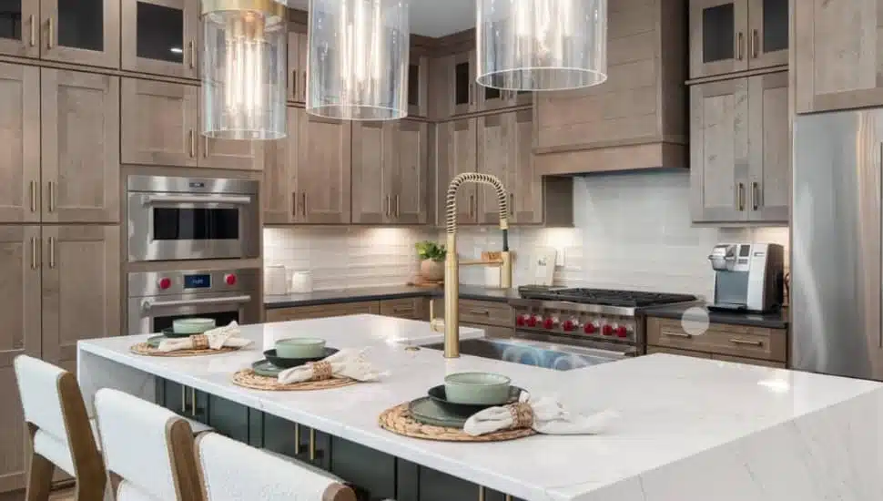 Kitchen set up at Toll Bro. house.