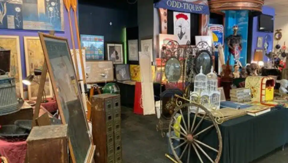 The interior of Phila Flea Market's indoor Berwyn location.