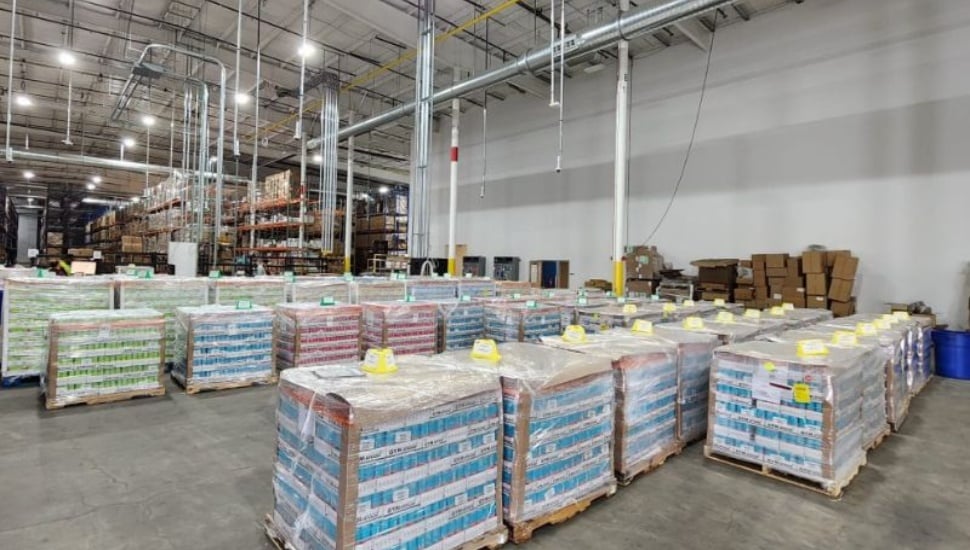 Shipcube warehouse interior.