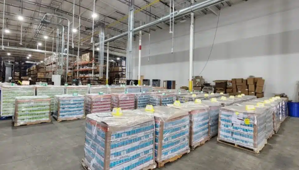 Shipcube warehouse interior.